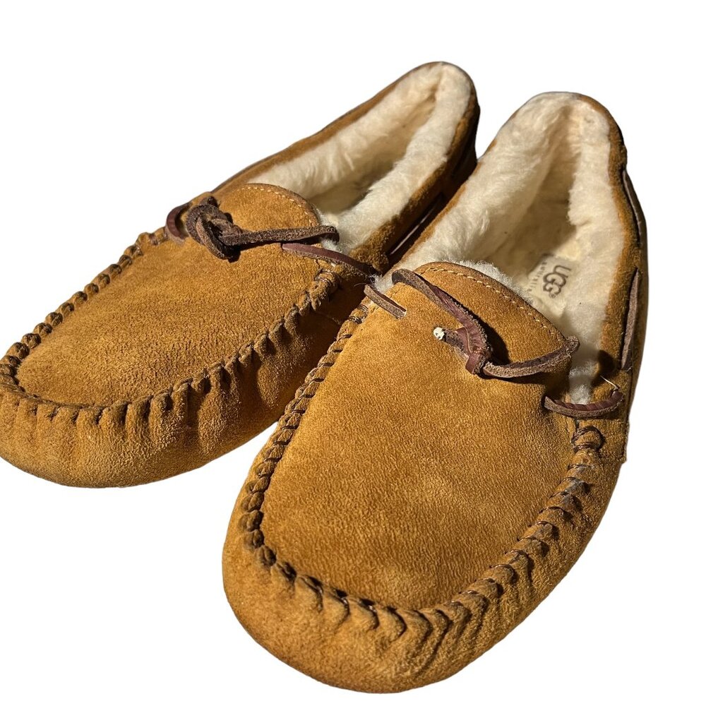 Ugg Australia Suede Chestnut Moccasins 8